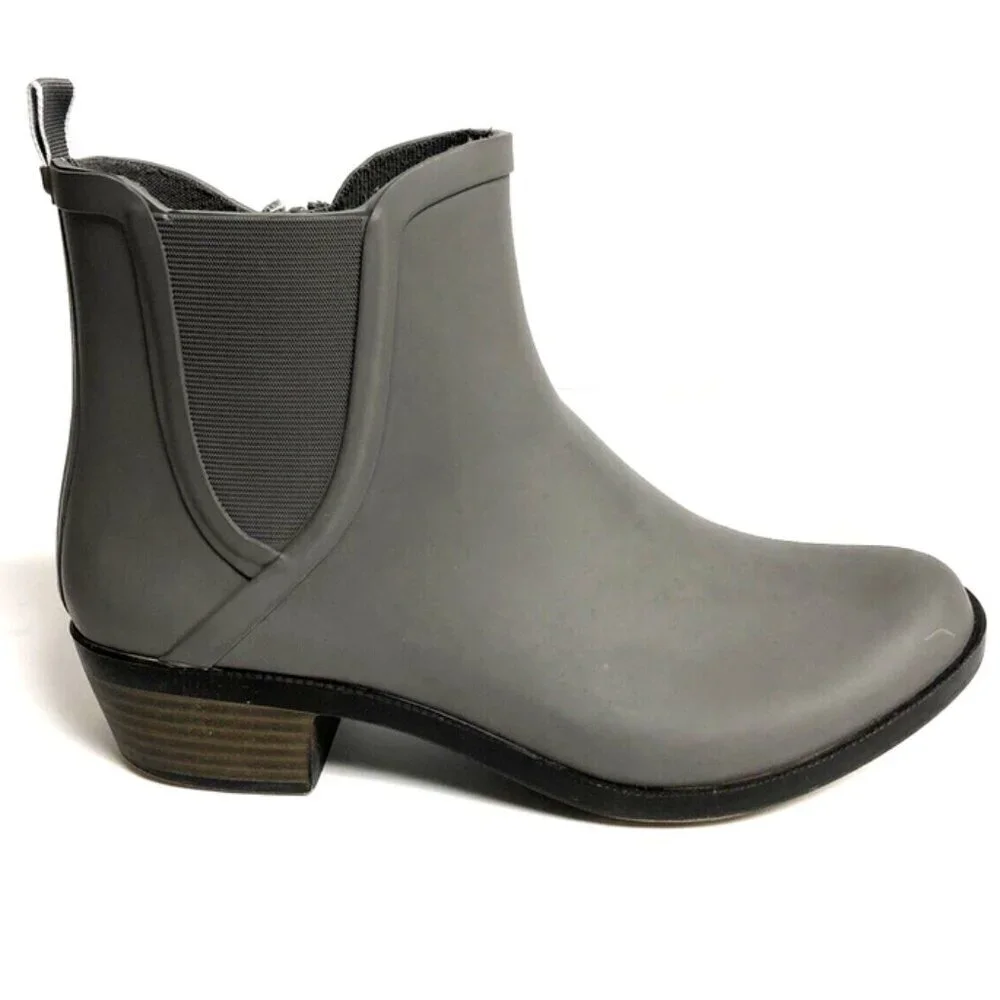Lucky Brand Women’s Basel H20 Rain Boots Gray, Size 8 M
